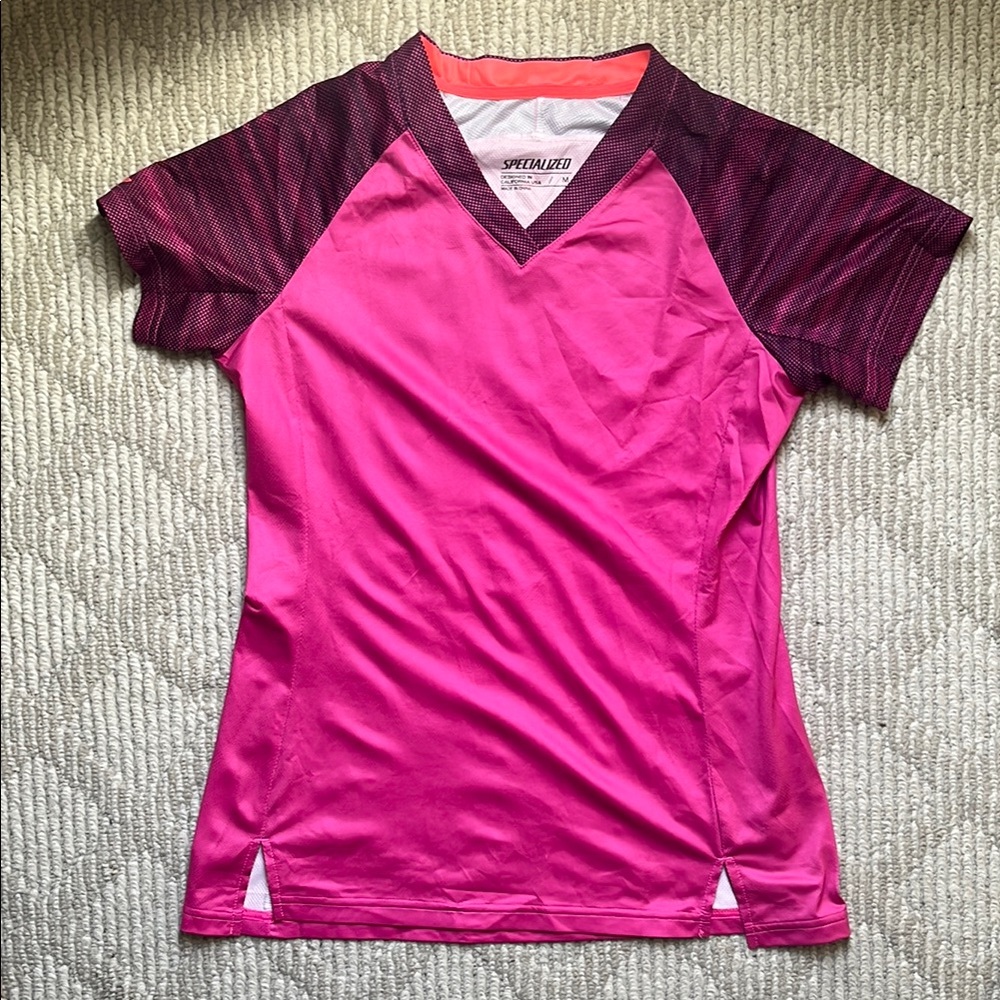Specialized Pink and Purple Mountain Bike Jersey, women’s medium